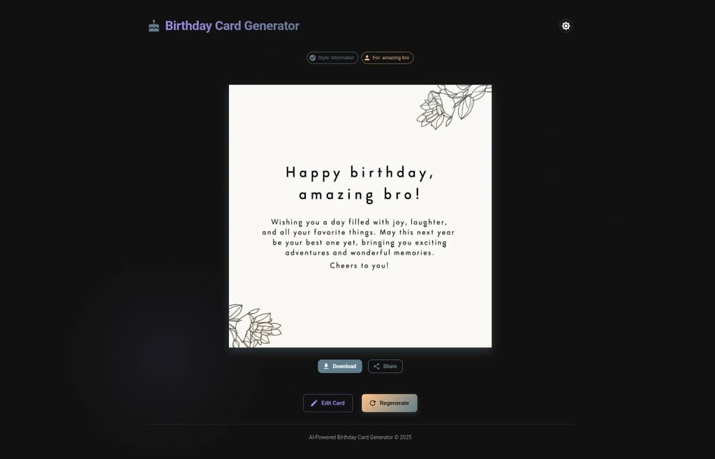 AI Card Generator