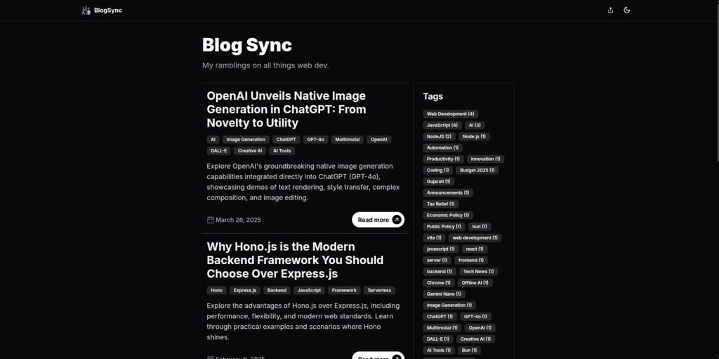 MDX Personal Blog